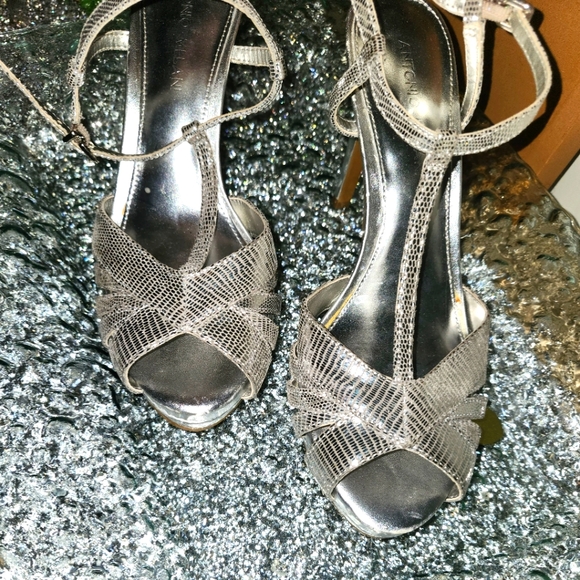 ANTONIO MELANI Shoes - Antonio Melani silver dress strappy heels
